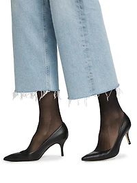 Ren Stretch Cotton High-Rise Wide-Leg Jeans