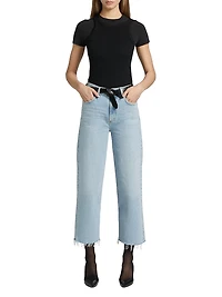 Ren Stretch Cotton High-Rise Wide-Leg Jeans