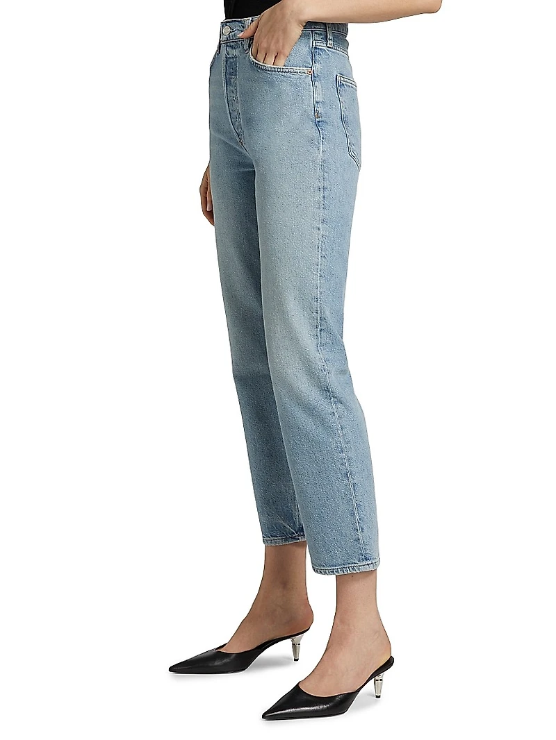`90s Pinch Waist Stretch Crop Jeans