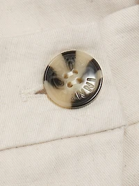 Cotton-Linen Melange Tailoring Miniskirt