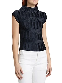 Foxe Stand Collar Top