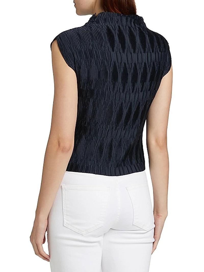 Foxe Stand Collar Top