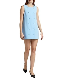 Alayah Sleeveless Double-Breasted Button-Front Minidress