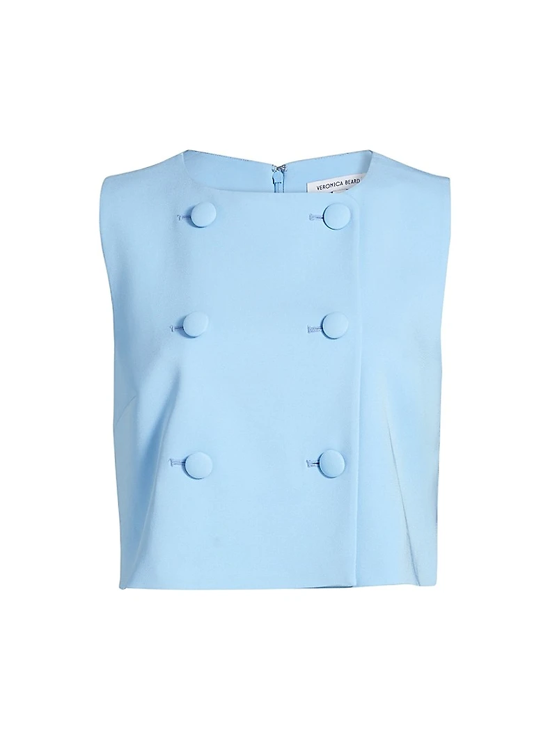 Drexley Double-Breasted Sleeveless Top