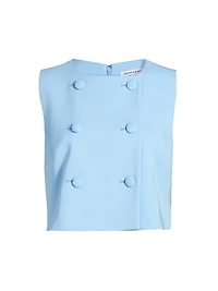 Drexley Double-Breasted Sleeveless Top