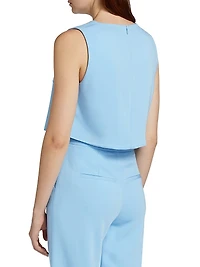 Drexley Double-Breasted Sleeveless Top