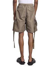Nylon Twill Cargo Shorts