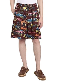 Car Race Print Shorts