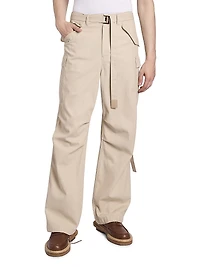 Cotton Twill Cargo Pants