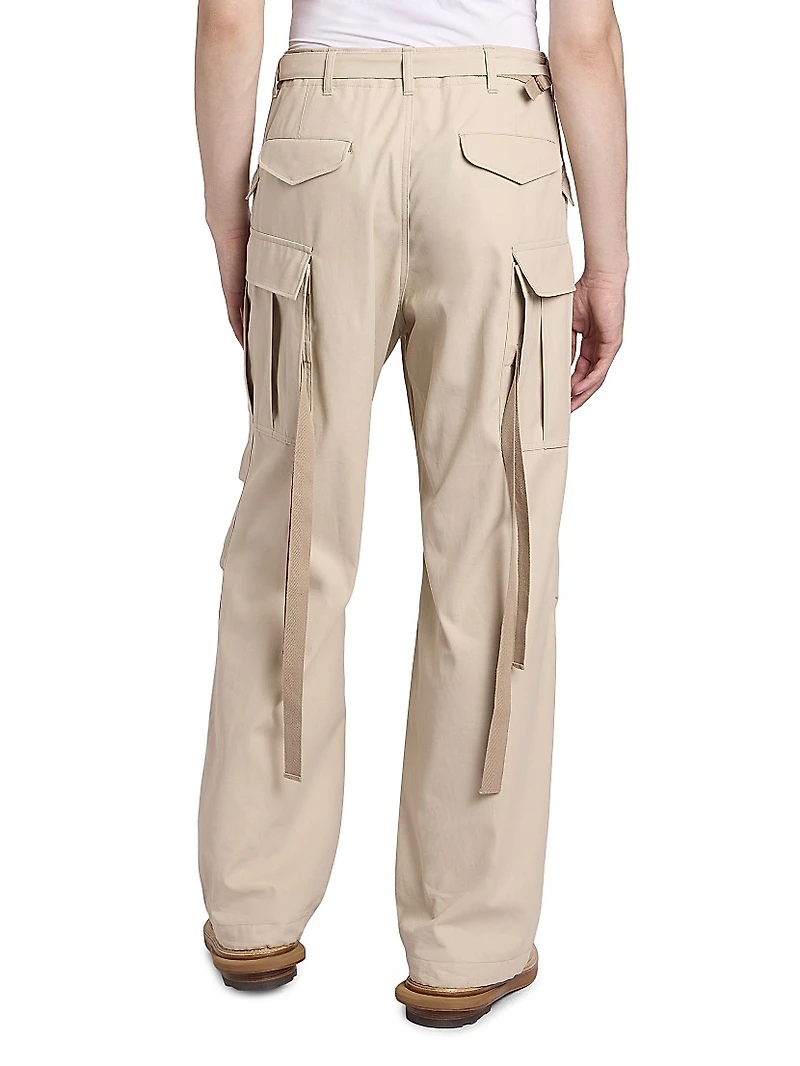 Cotton Twill Cargo Pants