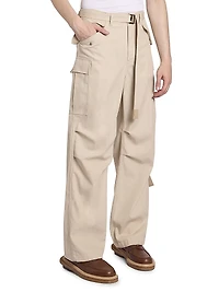 Cotton Twill Cargo Pants