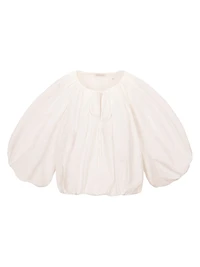 Poplin Bubble Top