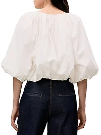 Poplin Bubble Top