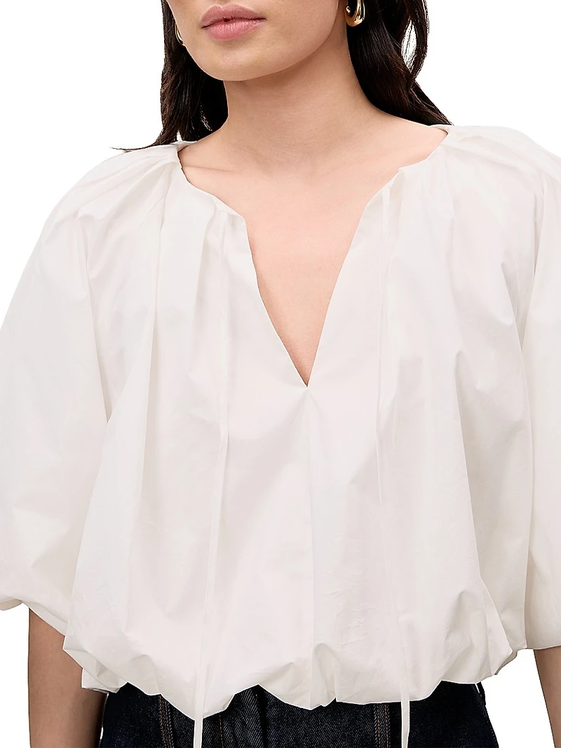 Poplin Bubble Top