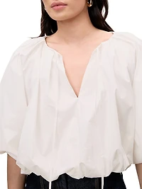 Poplin Bubble Top