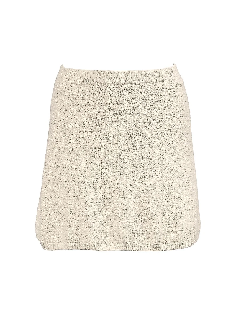 Alai Bouclé Knit Miniskirt