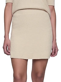 Alai Bouclé Knit Miniskirt
