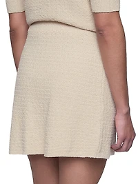 Alai Bouclé Knit Miniskirt