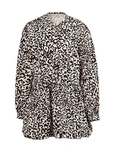 Khloe Leopard Flowy Minidress