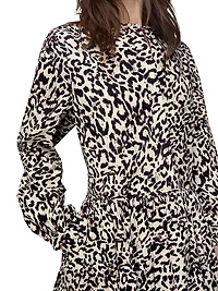 Khloe Leopard Flowy Minidress
