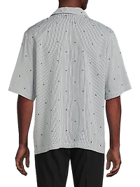 MA Pinstripe Camp Shirt