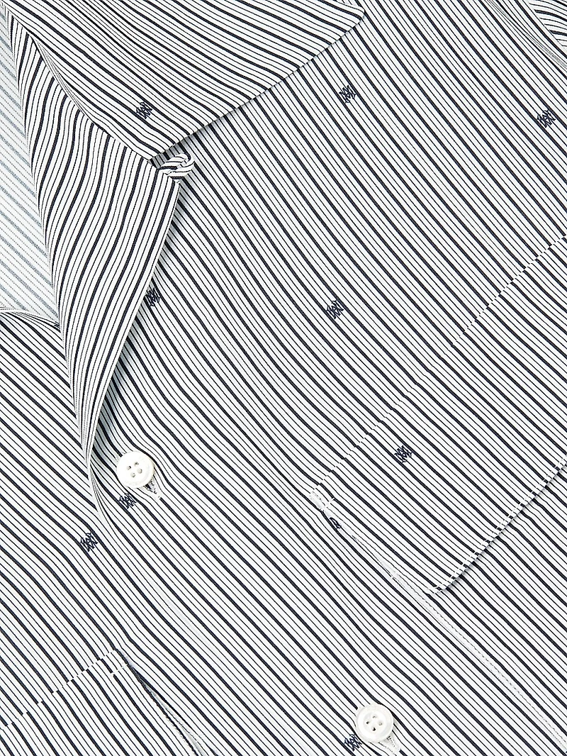 MA Pinstripe Camp Shirt