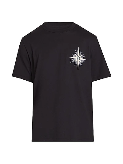 Starburst Cotton Crewneck T-Shirt