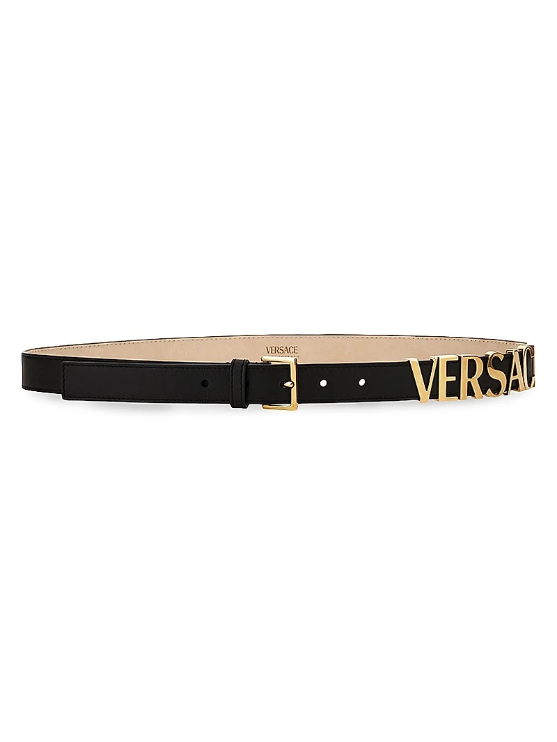 Logo Leather Belt