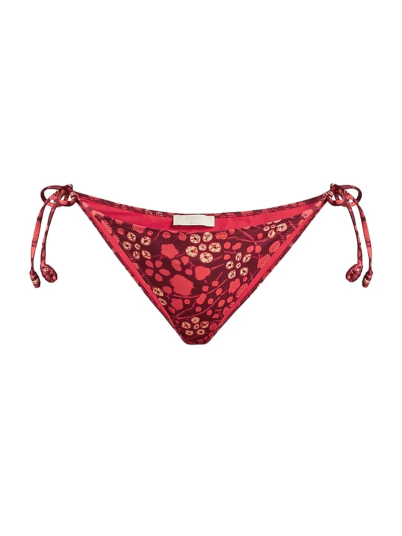 Maria Abstract Print Side-Tie Bikini Bottom