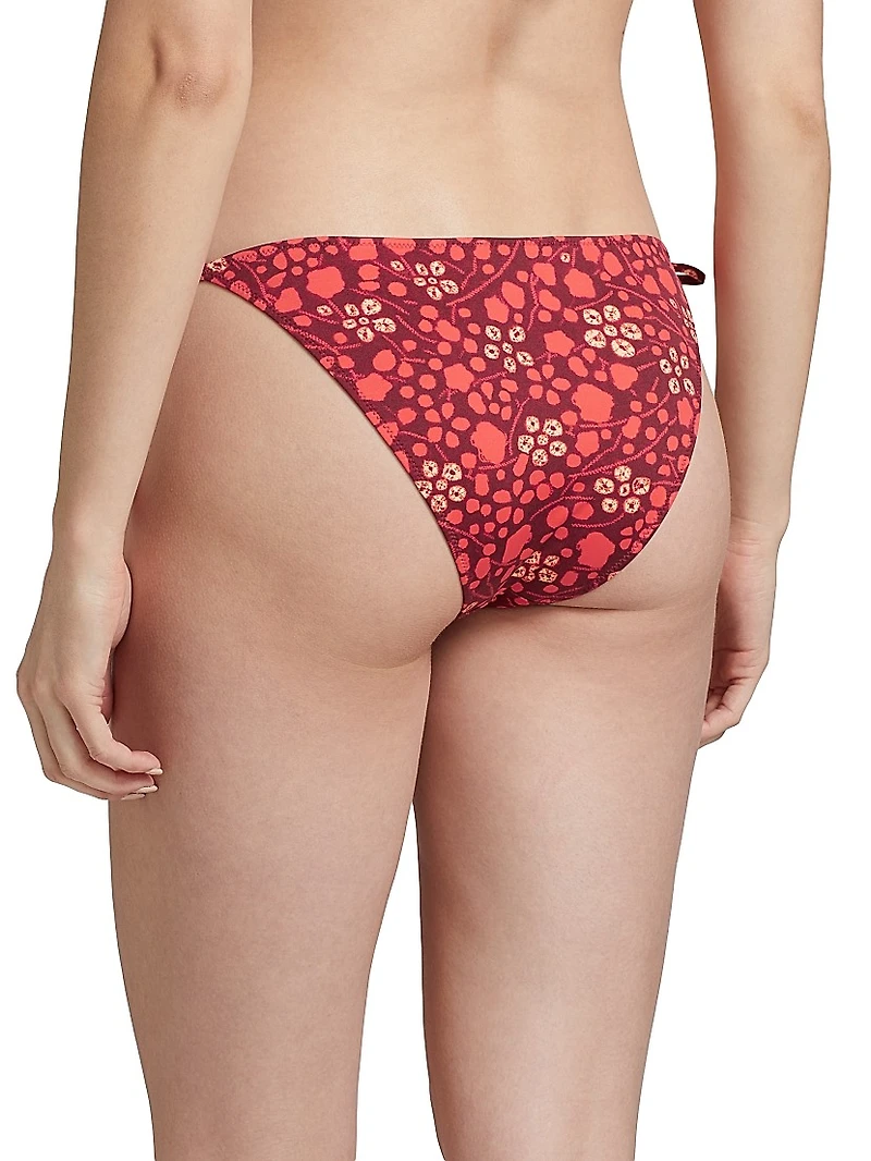 Maria Abstract Print Side-Tie Bikini Bottom