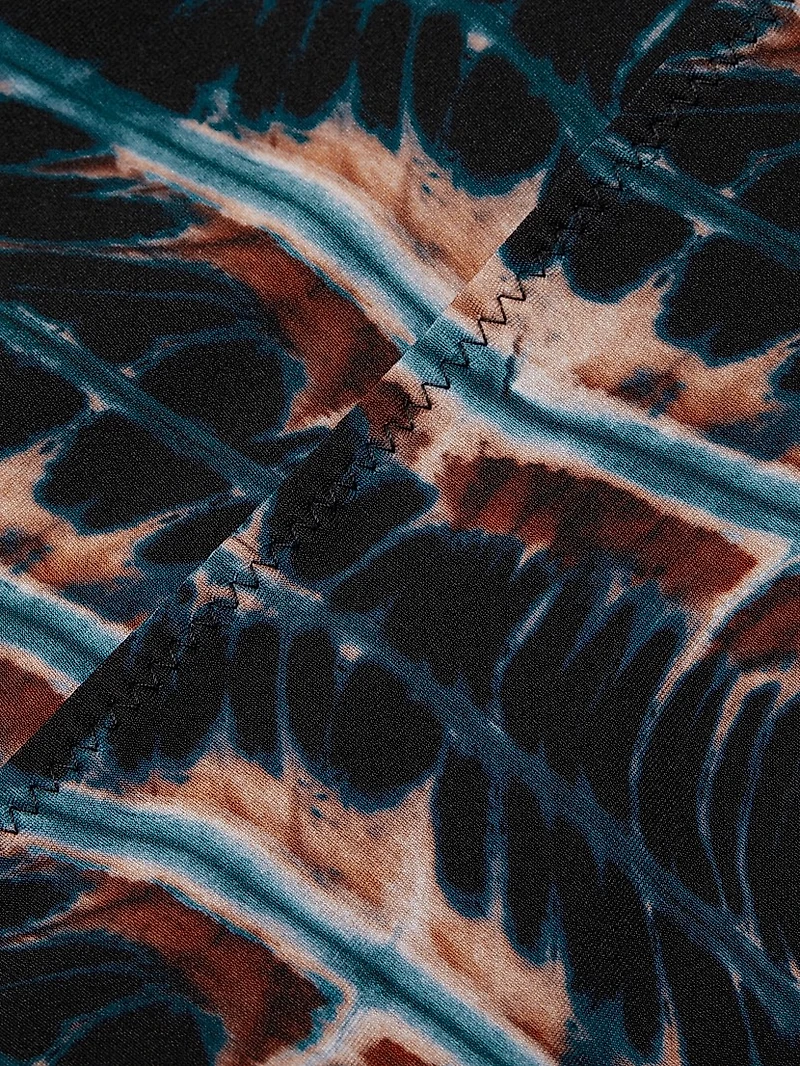 Zahara Tie-Dye High-Waisted Bikini Bottom