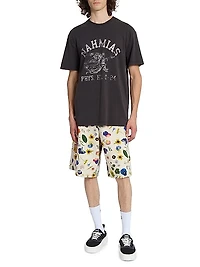 Physical Education Floral Baggy 5-Pocket Shorts
