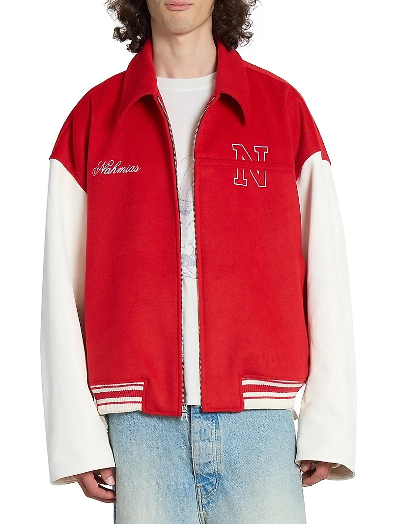 Physical Education Varsity Oversized Bomber Jacket