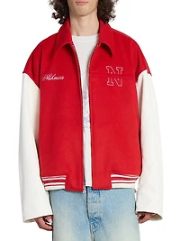 Physical Education Varsity Oversized Bomber Jacket