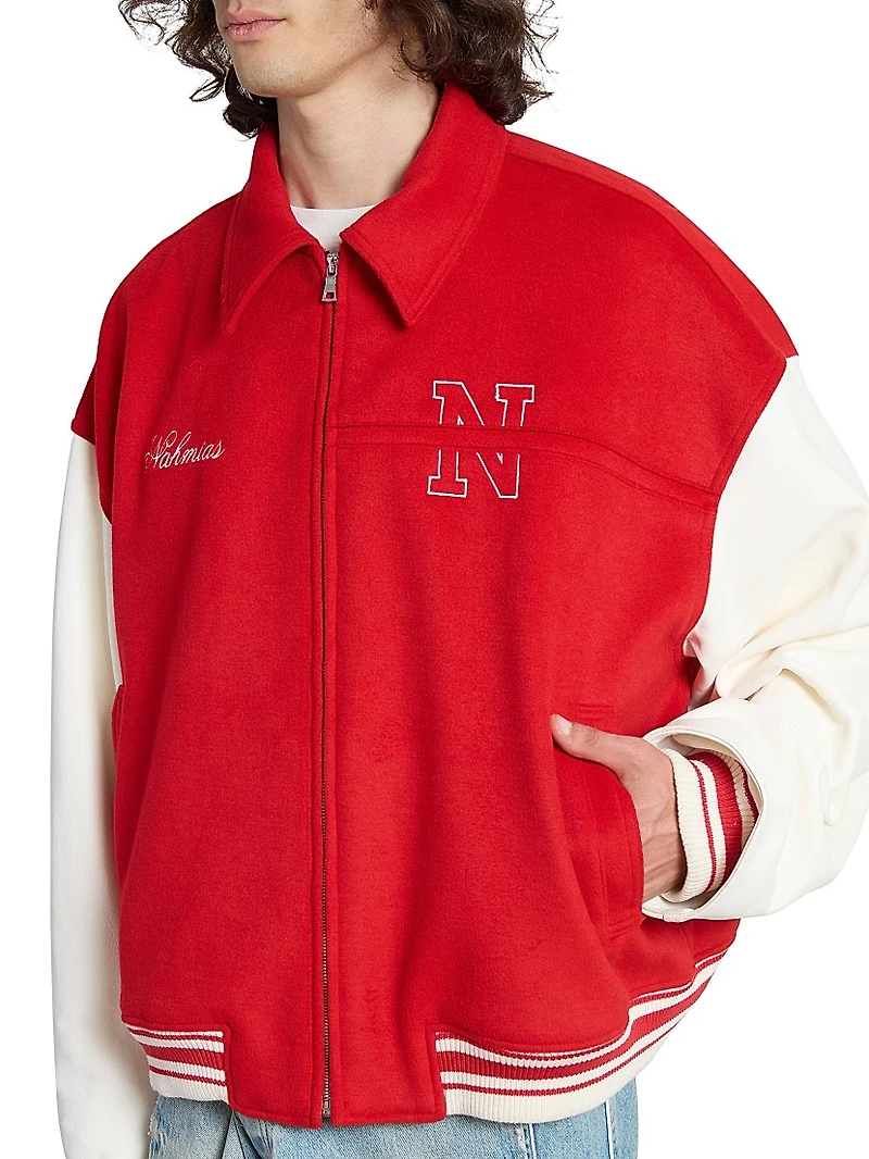 Physical Education Varsity Oversized Bomber Jacket