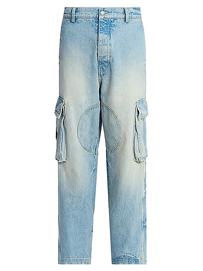 Physical Education Denim Track Logo Cargo Pants