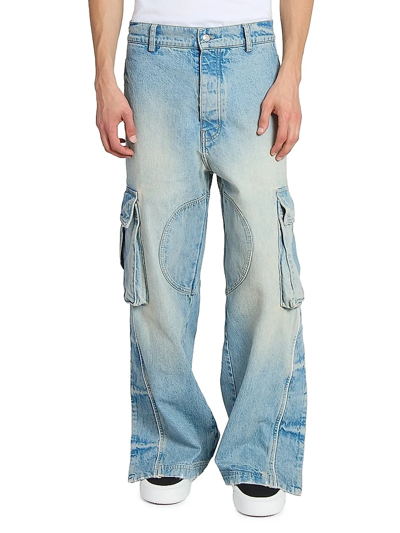 Physical Education Denim Track Logo Cargo Pants