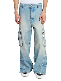 Physical Education Denim Track Logo Cargo Pants