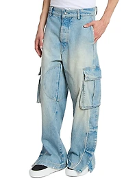 Physical Education Denim Track Logo Cargo Pants
