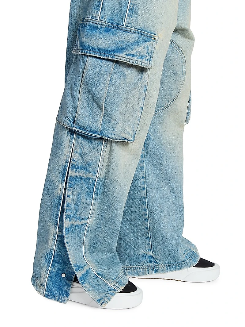 Physical Education Denim Track Logo Cargo Pants