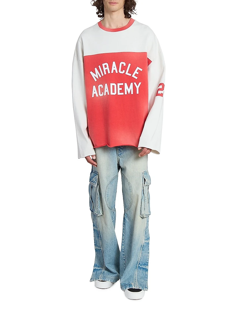 Physical Education Denim Track Logo Cargo Pants