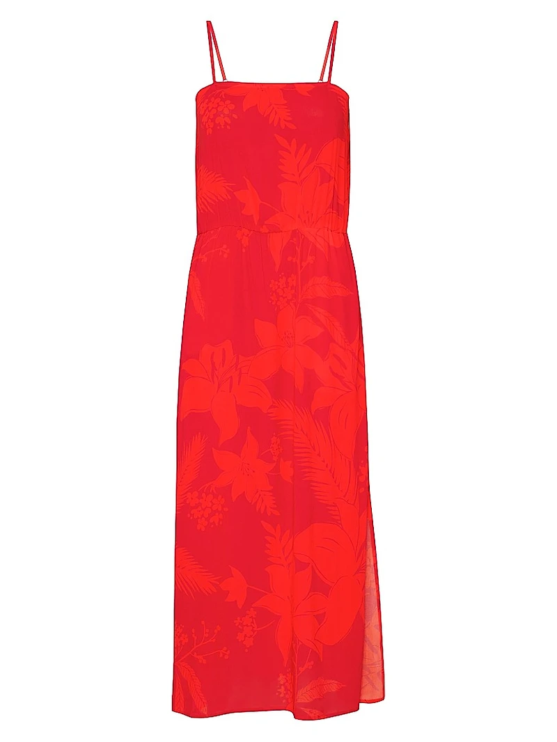 Flower Power Sleeveless Midi-Dress