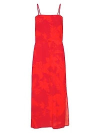 Flower Power Sleeveless Midi-Dress
