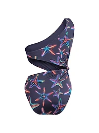 Disco Stars Printed One-Piece Swimsuit