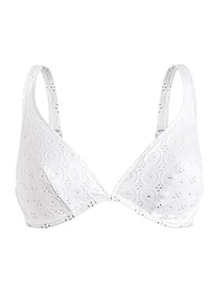 Broderie Anglaise Underwire Bikini Top