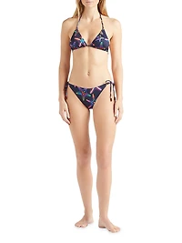 Disco Stars Printed Bikini Top