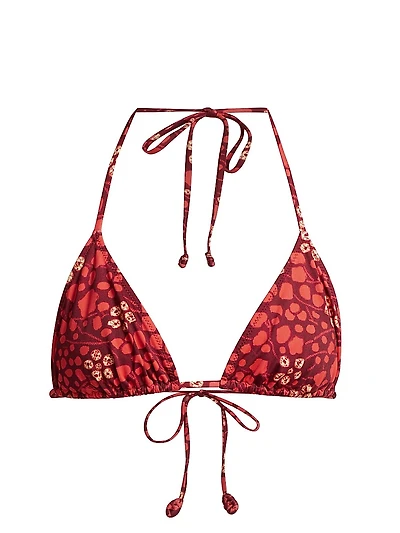 Keaton Abstract Triangle Bikini Top