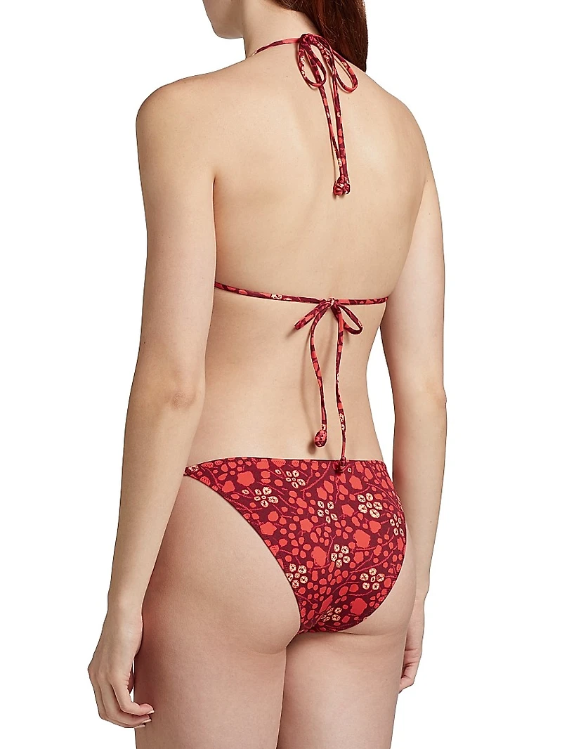 Keaton Abstract Triangle Bikini Top