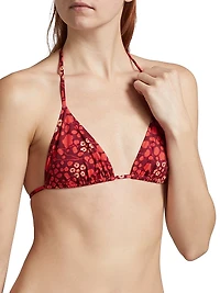 Keaton Abstract Triangle Bikini Top