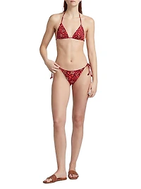 Keaton Abstract Triangle Bikini Top